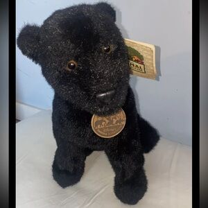 Vintage Disney World  Aurora Classic Black Leopard Plush